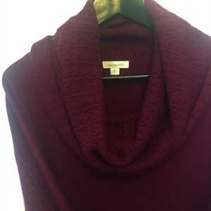 Garnet Hill Cashmere Cowl Neck Sweater